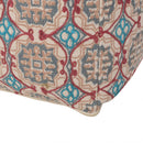 Amelia - Handcrafted Fabric Pouf, Rustic Elegance - Multicolored by HouseOfZazla