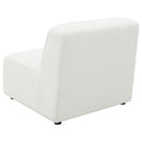 Bonnie - Upholstered Armless Chair With Channel Tufting - Ivory by HouseOfZazla