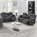 Power Motion Living Room Set With USB Port, Adjustable Headrest, Cup Holder by HouseOfZazla