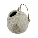 9.8x8.3x10.3" Hand-Pulled Decorative Ceramic Jug with Worn Finish by HouseOfZazla