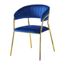 Accent Armchair For Home (Set of 2) - Blue by HouseOfZazla