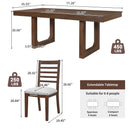 7-Piece Extendable Dining Table Set