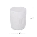 Outdoor Patio End Table - Antique White by HouseOfZazla