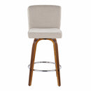 26" Contemporary Fixed-Height Counter Stool with Swivel