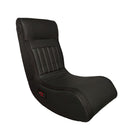 Foldable Gaming Chair With Onboard Speakers, LED Strip Lighting, Bluetooth, Vibration Massage, USB Charging Port - Black by HouseOfZazla