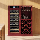 69 Bottles Wood Wine Refrigerator Cabinet