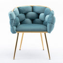 Luxury Modern Simple Leisure Single Sofa Chair Bedroom Lazy Person Household Dresser Stool Manicure Table Back Chair by HouseOfZazla