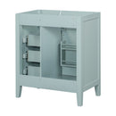 30" Bathroom Vanity Without Sink, Cabinet Base Only, Bathroom Cabinet With Drawers - Green by HouseOfZazla