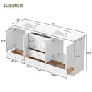 Shaker Free Standing Bathroom Vanity Cabinet & Sink, Soft Close Drawers, Soft Close Doors by HouseOfZazla
