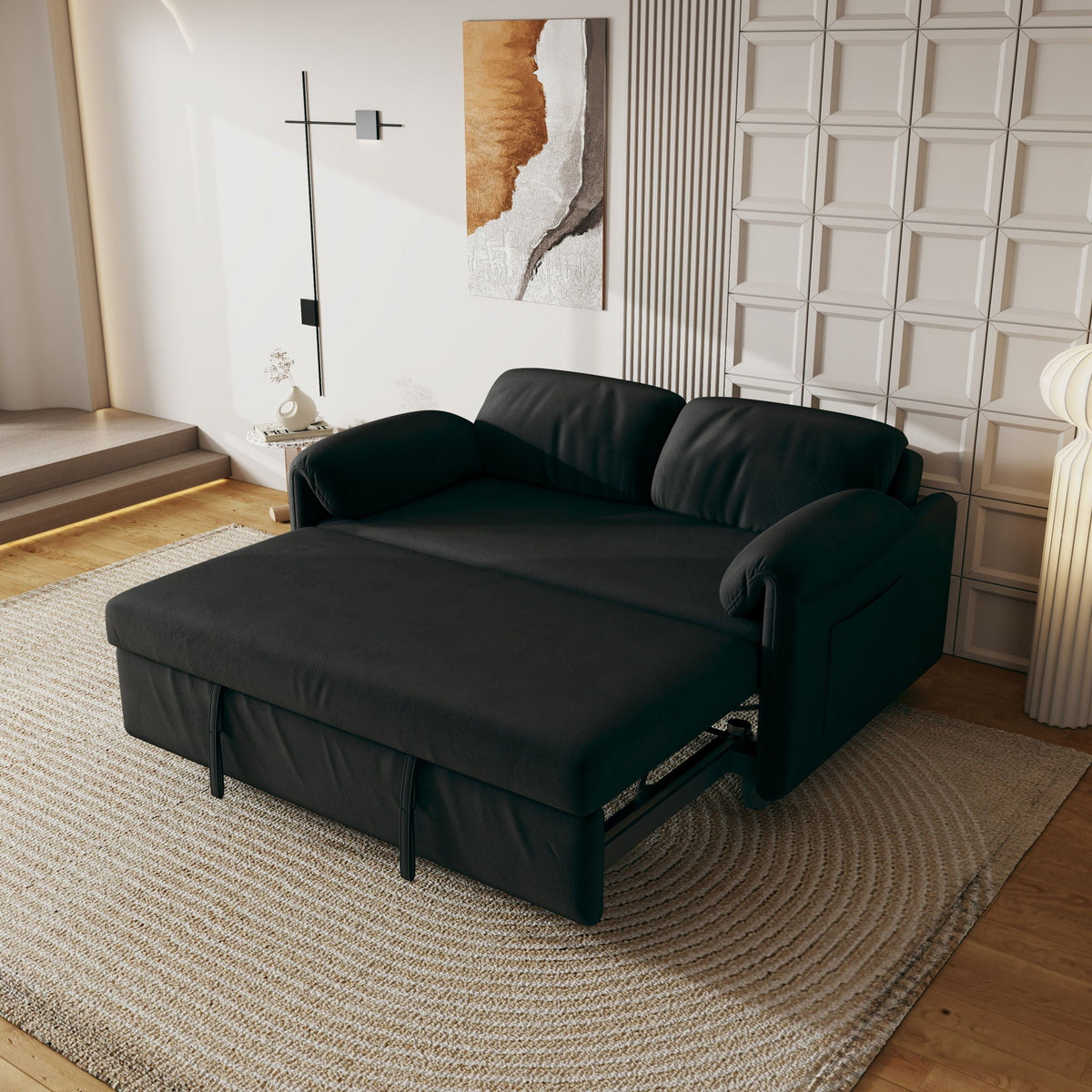 Sofa, Dual Purpose Lounge With Retractable Queen Size Bed, photo 35 of 40