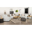Chelan - Upholstered Sloped Arm Accent Chair - White by HouseOfZazla