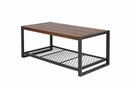 Console Coffee Table With Reclaimed Wood Finish, For Living Room - Natural by Unique Piece Furniture