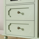Minimalism Buffet Cabinet With Glass Doors And Double Drawer by HouseOfZazla