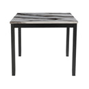 Leoncia - Bar Table And 4 Bar Stools - Espresso / White