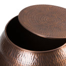 Griffen - Handcrafted Metal Storage Accent Table by Unique Piece Furniture