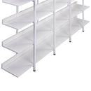 5 Tier Bookcase Home Office Open Bookshelf, Vintage Industrial Style Shelf with Metal Frame, MDF Board