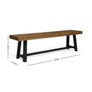 Cloud Outdoor Bench With Acacia Wood Frame And Slat Panel Design by HouseOfZazla