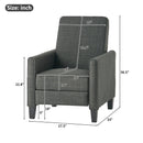 Upholstered Push Back Recliner Chair For Living Room by HouseOfZazla