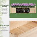 34"x34"x28" Raised Garden Bed, 2-Tier Elevated Wood Planter Box for Backyard, Patio to Grow Vegetables, Herbs, and Flowers, Natural