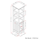 Acadian - Bath Storage Tower - Pure White by HouseOfZazla
