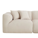 U_Style Luxury Living Room Double-Needle Cut Velvet Sofa