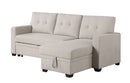 Upholstered Pull Out Sectional Sofa With Chaise by HouseOfZazla
