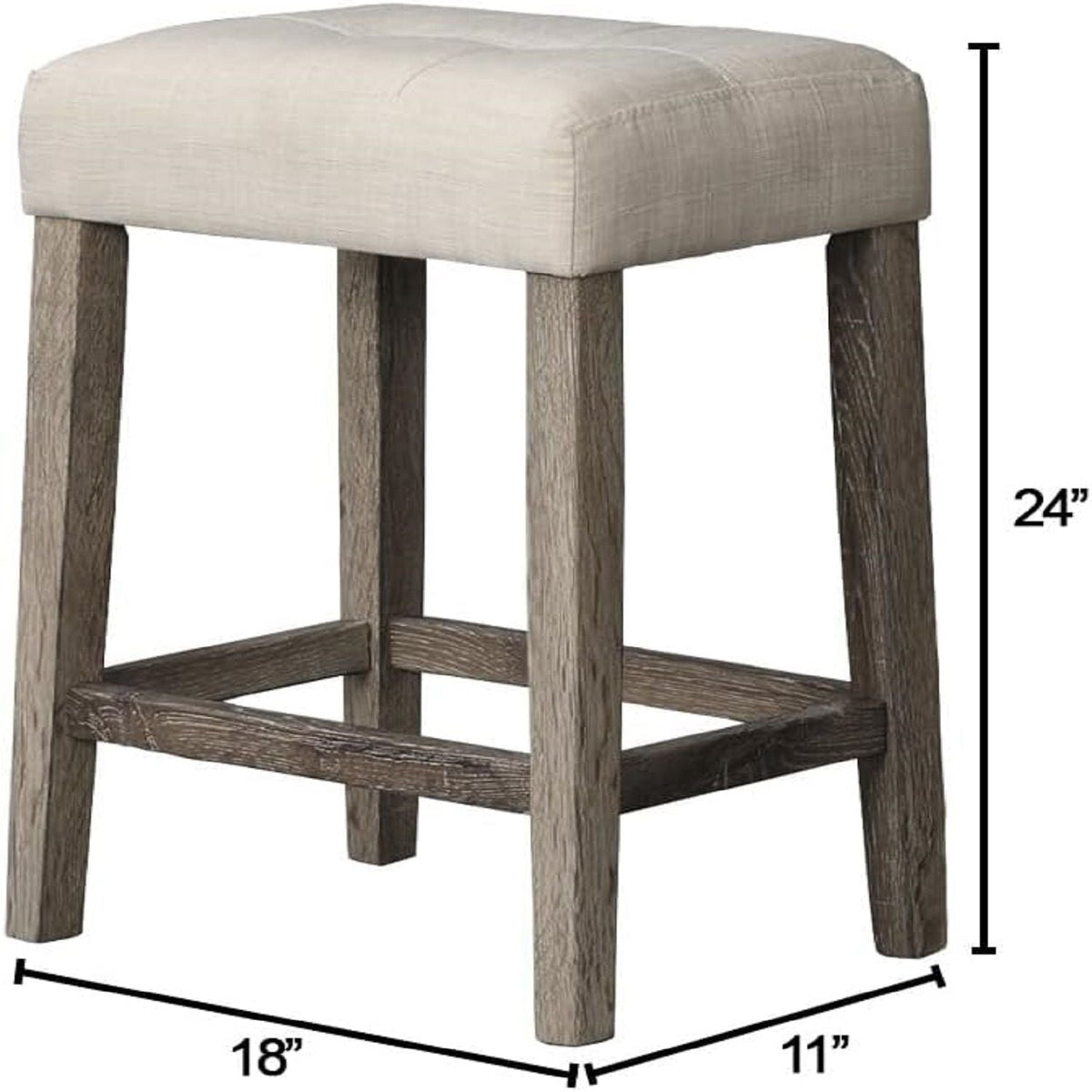 Transitional Backless Counter Stool (Set of 2), photo 3 of 8