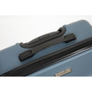 3 Piece Luggage Sets ABS Lightweight Suitcase with Two Hooks, Spinner Wheels, TSA Lock, (20/24/28) Blue