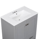 Bathroom Vanity With Single Sink, Combo Cabinet Undermount Sink, Bathroom Storage Cabinet With Two Doors And A Drawer, Soft Closing, Multifunctional Storage, Solid Wood Frame by HouseOfZazla