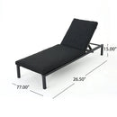 Modern Chaise Lounge with Water Resistant Fabric Cushions by HouseOfZazla