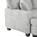 Upholstered U-Shaped Sectional Sofa With Movable Ottoman And Side Storage Pockets by HouseOfZazla