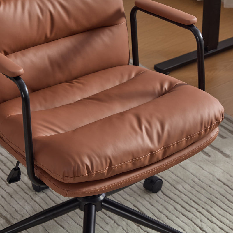 Mid Back Home Office Desk Task Chair with Wheels and Arms, photo 9 of 9