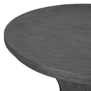 5-Piece Dining Table Set, 44" Round Dining Table with Curved Bench & Side Chairs for 4-5 People for Dining Room and Kitchen (Grey)