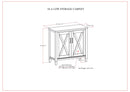 Ela - Low Storage Cabinet - Smoky Brown