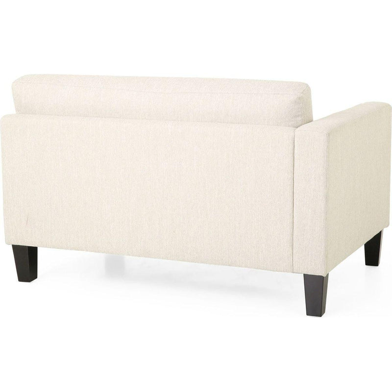 Comfy 3-Seat Sofa with Wooden Legs, Modern Style for Living Room and Study