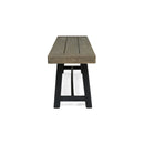 Cloud Outdoor Bench With Acacia Wood Frame And Slat Panel Design by HouseOfZazla