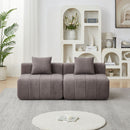 Modular Sectional Sofa With 2 Pillows, Symmetrical Design by HouseOfZazla