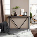 47.2" Sofa Console Table (Walnut & Black)