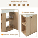 Bathroom Vanity With Sink, Freestanding Wood Grain Cabinet With Storage by Unique Piece Furniture