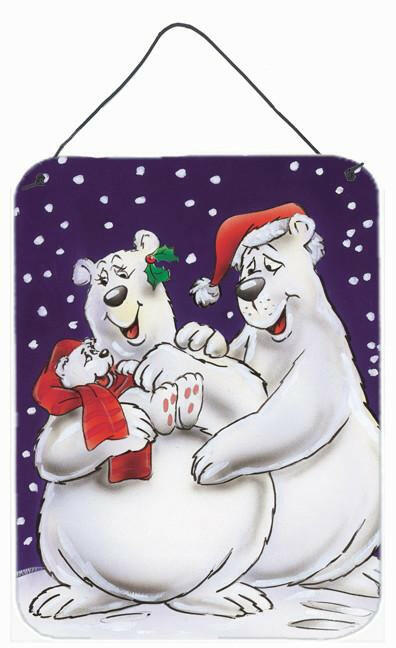 Holiday Polar Bears Wall or Door Hanging Prints AAH7269DS1216