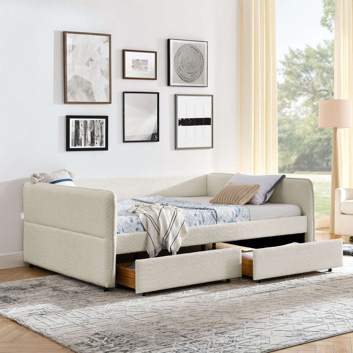 Upholstered Daybed & 2 Drawers, photo 12 of 17