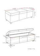 Avalon - Multifunctional Storage Ottoman Bench by Unique Piece Furniture
