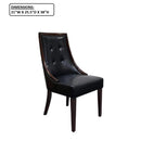 Clair - Tufted Dining Room Side Chair (Set of 2) - Dark Coffee / Black by HouseOfZazla