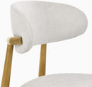 Set of 2 Solid Ash Wood Dining Chairs