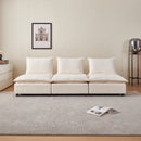 Walker Edison | Modern Modular Cloud Armless Sectional Sofa Couch