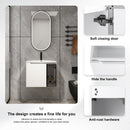 24" Wall-Mounted Bathroom Vanity With Ceramic Sink by HouseOfZazla