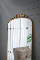 Lavish - Full Length Mirror, AntiqueMetal Floor Mirror For Living Room, Bedroom - Gold by HouseOfZazla