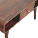 Solid Wood Curved Coffee Table by Unique Piece Furniture