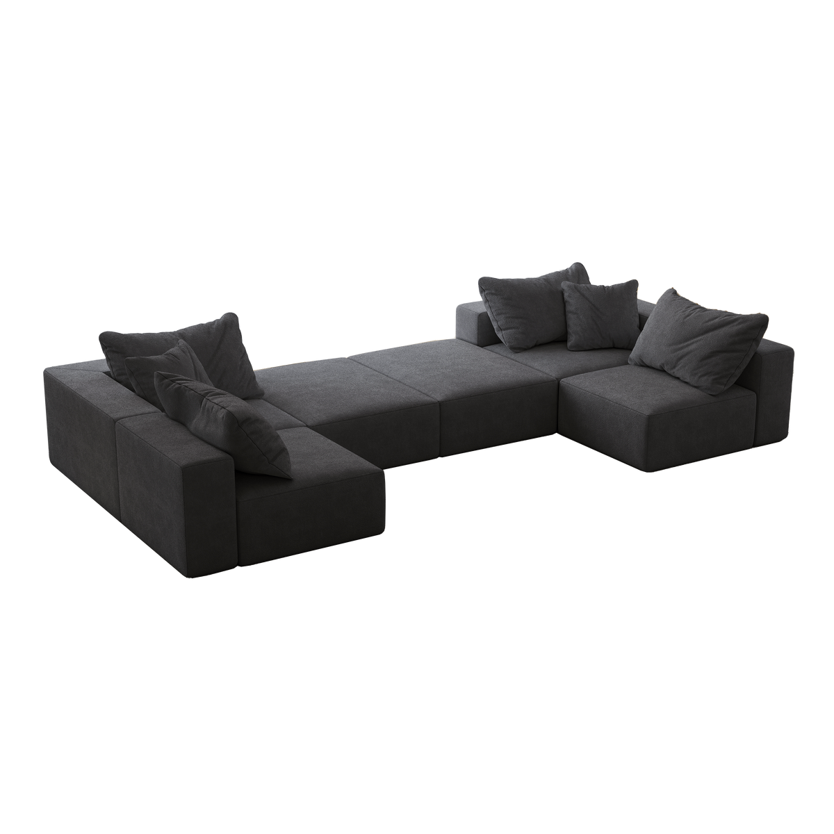 Oversized Sponge Cloud Sofa - Modern Sectional Couch Set, photo 5 of 10