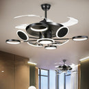 Nordic Ceiling Fans With LED Light Remote Control Ceiling